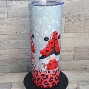 - Lady Bug Gnome 20oz. Stainless Steel Handmade tumbler